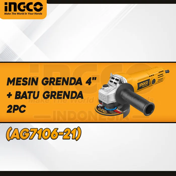 AG7106-21 - (MESIN GRENDA 4'' + BATU GRENDA 2PC => AG750282)