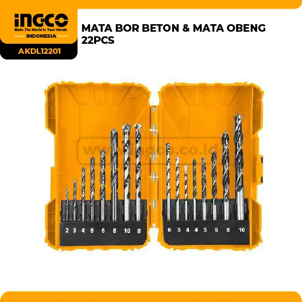 AKDL12201 - (MATA BOR BETON & MATA OBENG 22PCS)