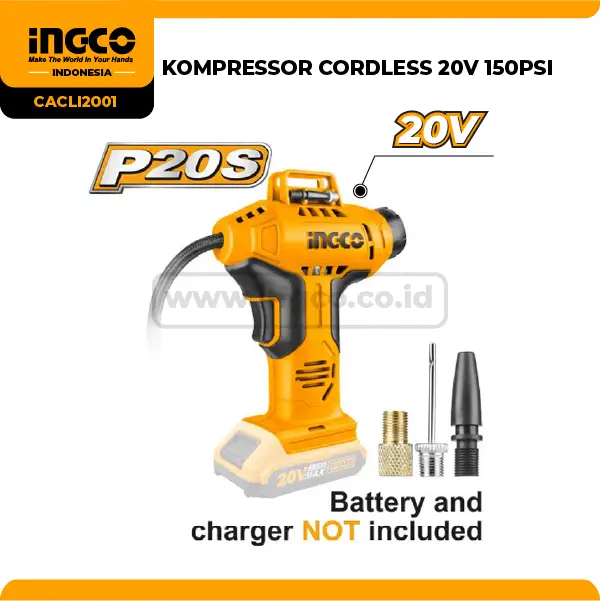 CACLI2001 - (KOMPRESOR CORDLESS 20V 150PSI => CACLI2018)