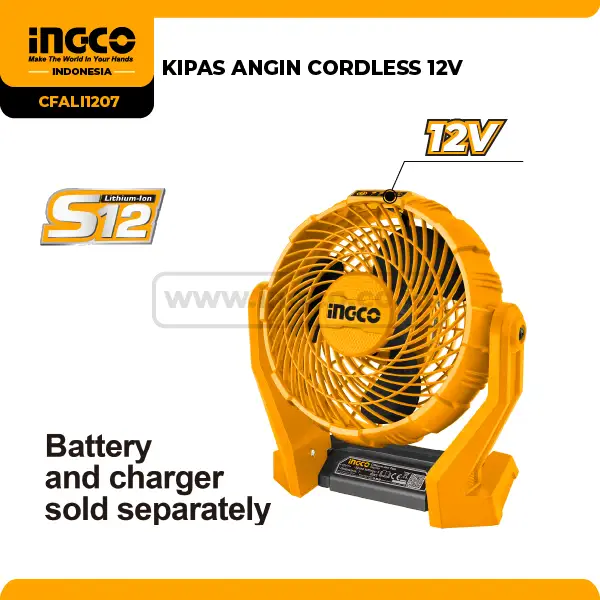 CFALI1207 - (KIPAS ANGIN CORDLESS 12V)