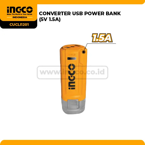 CUCLI1201 - (CONVERTER USB POWER BANK (5V 1.5A))