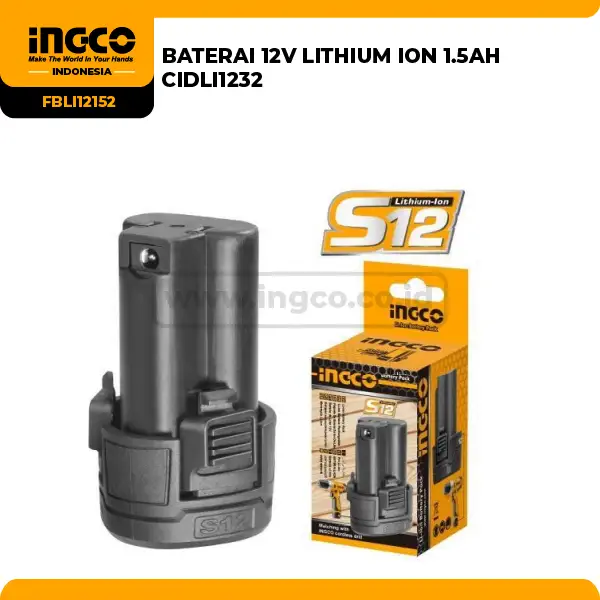 FBLI12152 - (BATERAI 12V LITHIUM ION 1.5AH CIDLI1232 => FBLI12153)