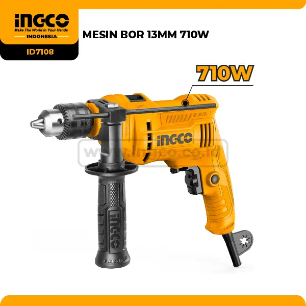 ID7108 - (MESIN BOR 13MM 710W)