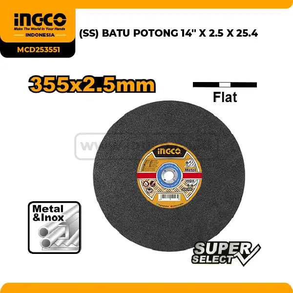 MCD253551 - (BATU POTONG 14'' X 2.5 X 25.4)