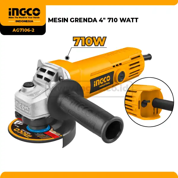 AG7106-2 - MESIN GRENDA 4'' 710 WATT => AG750282