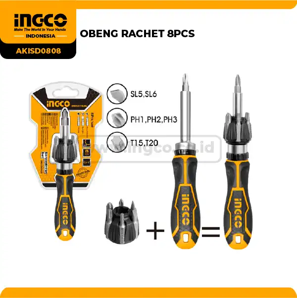 AKISD0808 - OBENG RACHET 8PCS !