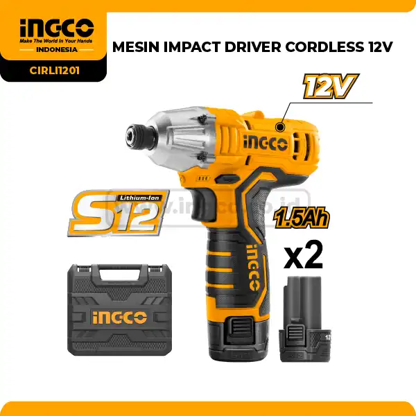 CIRLI1201 - MESIN IMPACT DRIVER CORDLESS 12V* => CIRLI12015