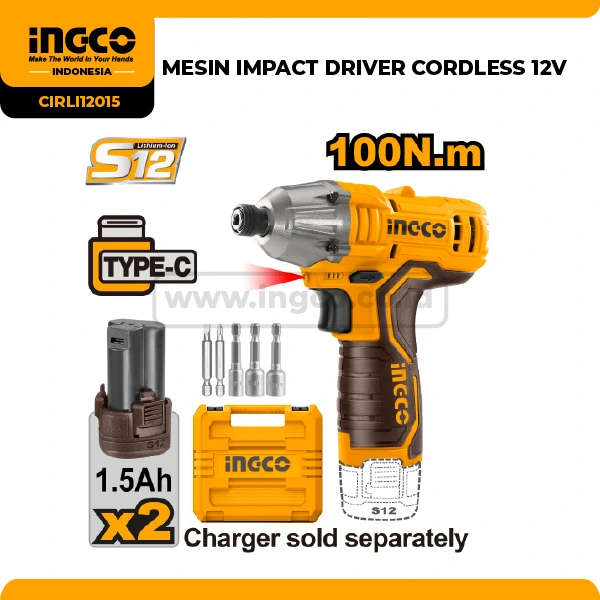 CIRLI12015 - MESIN IMPACT DRIVER CORDLESS 12V
