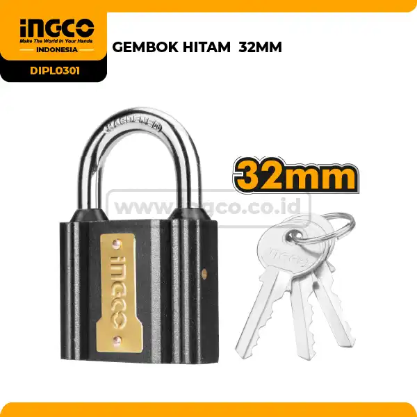 DIPL0301 - GEMBOK HITAM  32MM