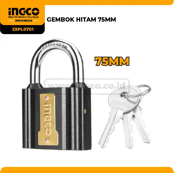 DIPL0701 - GEMBOK HITAM 75MM