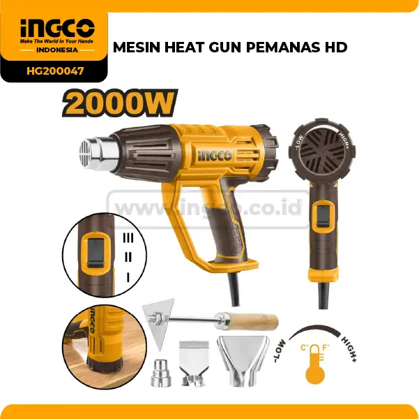 HG200047 - MESIN HEAT GUN PEMANAS HD