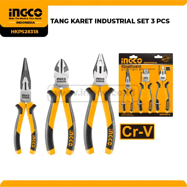 HKPS28318 - TANG KARET INDUSTRIAL SET 3 PCS
