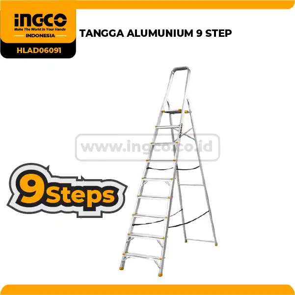HLAD06091 - TANGGA ALUMUNIUM 9 STEP