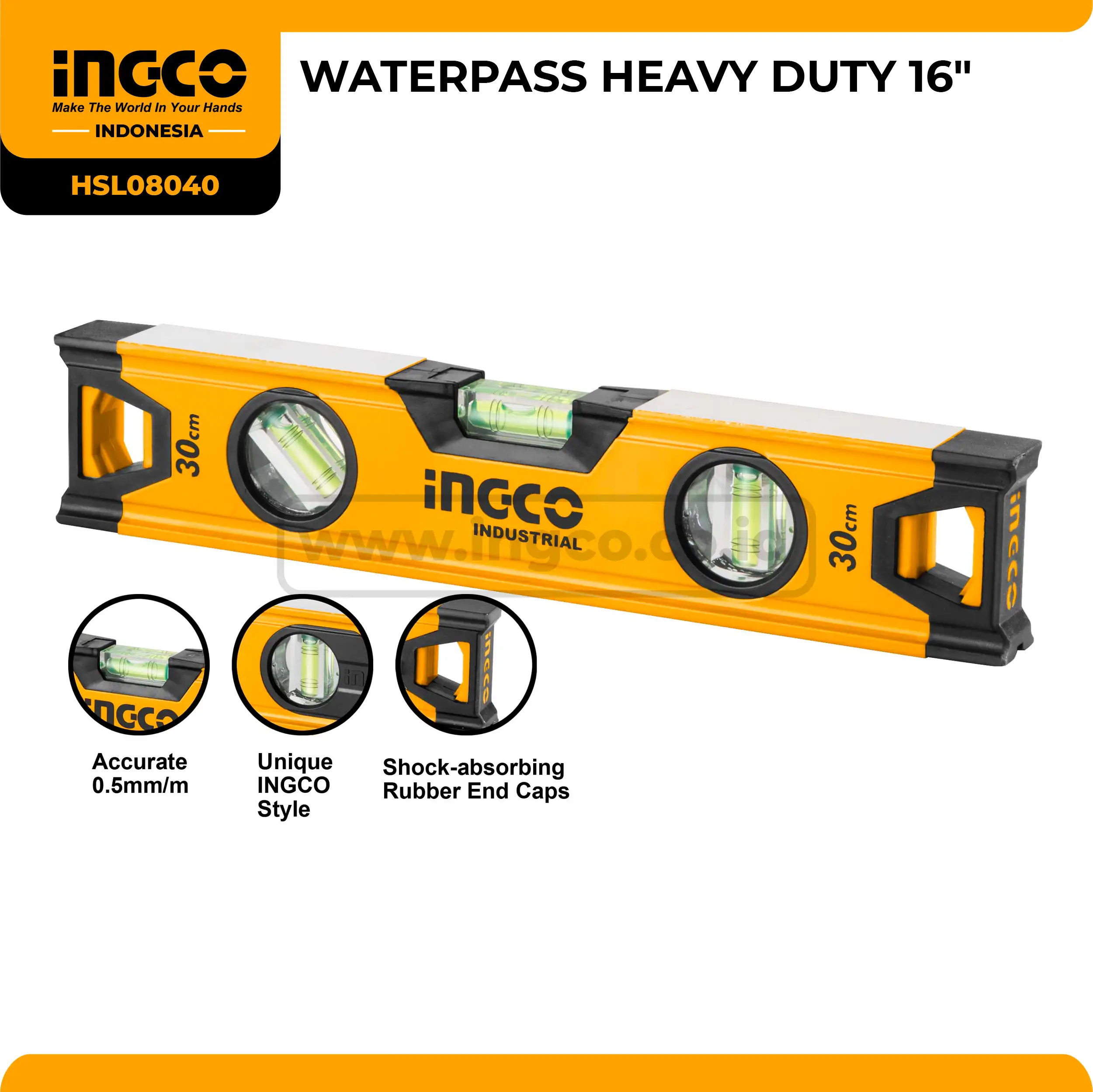HSL08040 - WATERPASS HEAVY DUTY 16