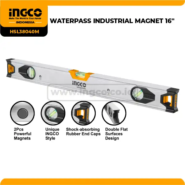 HSL38040M - WATERPASS INDUSTRIAL MAGNET 16