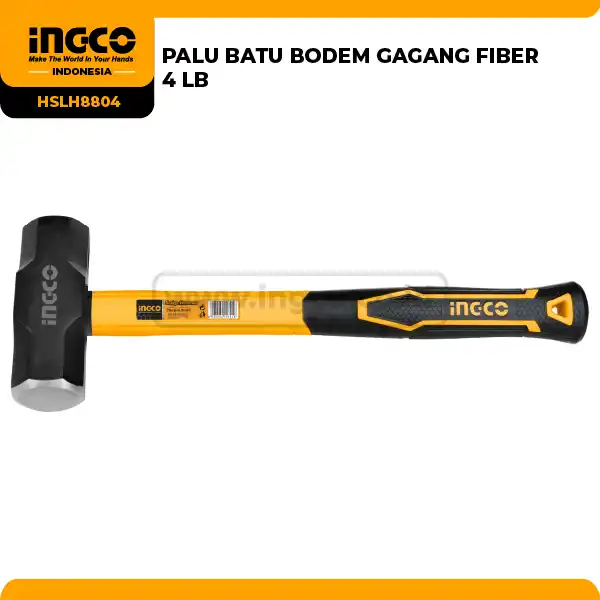 HSLH8804 - PALU BATU BODEM GAGANG FIBER 4 LB => HSLH8104