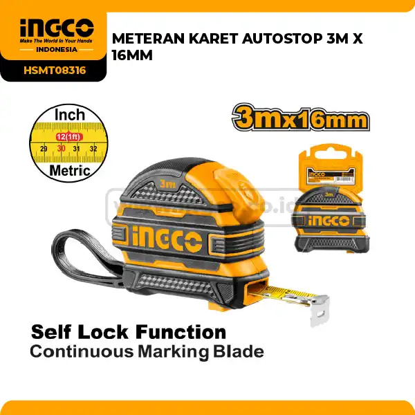 HSMT08316 - METERAN KARET AUTOSTOP 3M X 16MM
