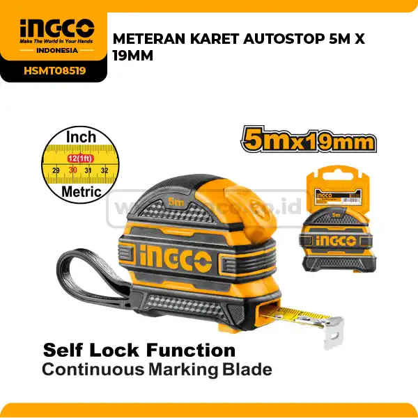 HSMT08519 - METERAN KARET AUTOSTOP 5M X 19MM !