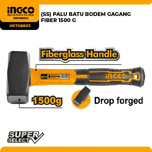 HSTH8803 - PALU BATU BODEM GAGANG FIBER 1500 G => HSTH81500