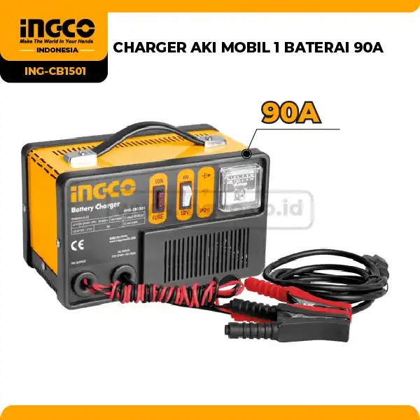 ING-CB1501 - CHARGER AKI MOBIL 1 BATERAI 90A
