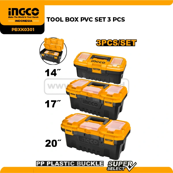 PBXK0301 - TOOL BOX PVC SET 3 PCS