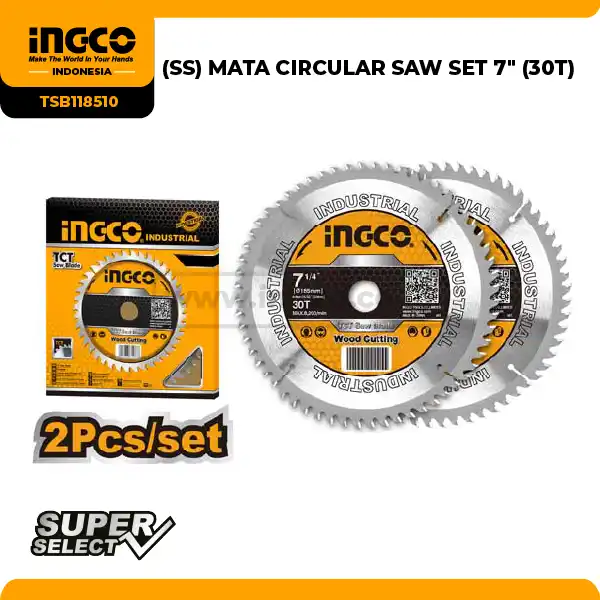 TSB118510 - MATA CIRCULAR SAW SET 7'' (30T) => TSB118515